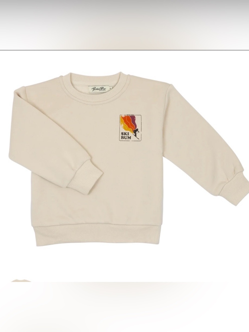 BinkyBro Ski Bum Crewneck Sweater Kids size 12 months